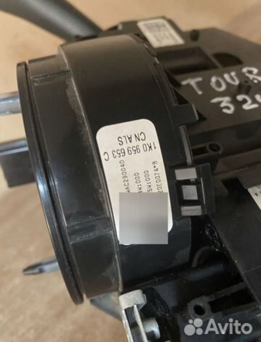 Переключатель подрулевой в сборе для VW Touran 2003-2010в сборе + шлейф 1K0959653C
