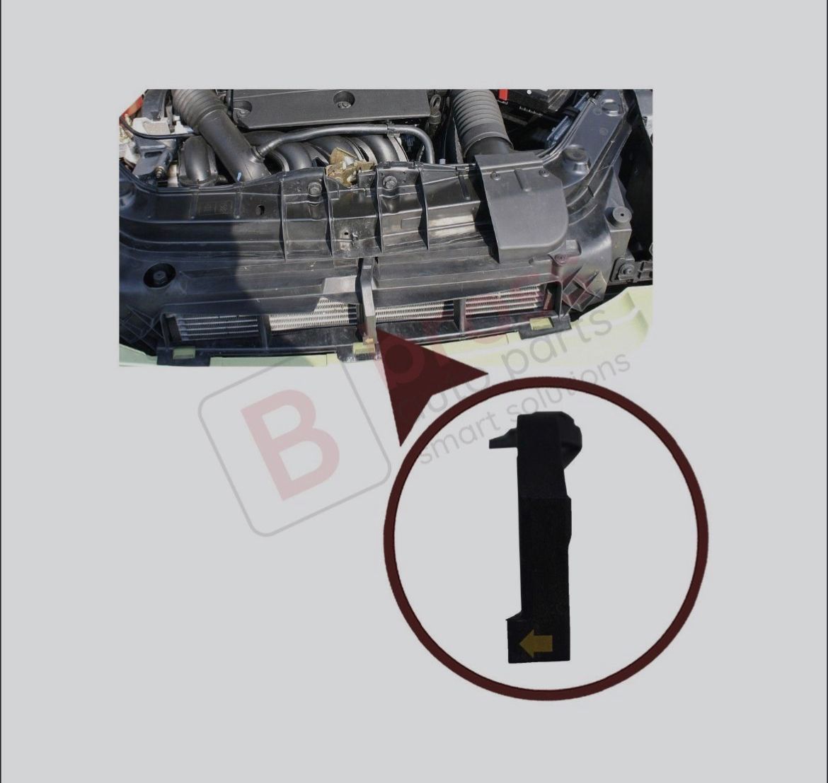 Ручка открывания капота (НОВАЯ ! KS-7115) Ford Fusion (2002 - 2012) 2N1H16B632AE 1305637