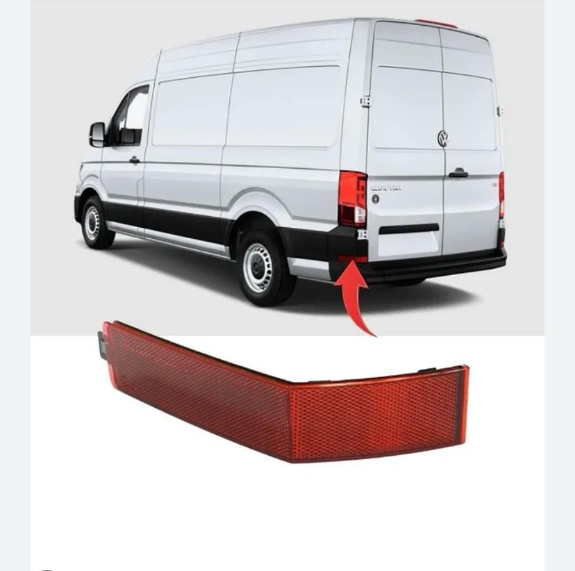 Отражатель левый НОВЫЙ SH-8318 VW Crafter 2016 7C0945105
