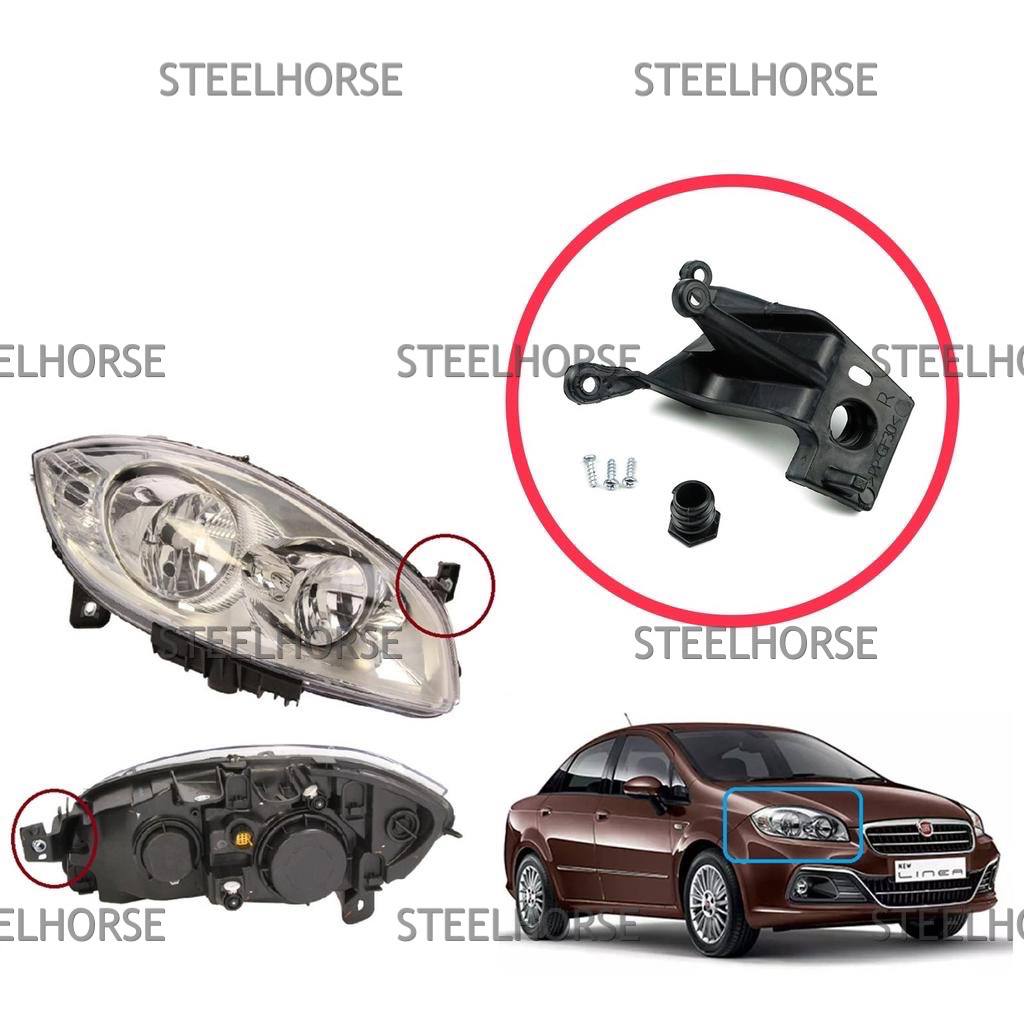 Кронштейн фары правой (к-кт) Fiat Linea после 2006- 51776317; 51826738; 59064537 EH-406008