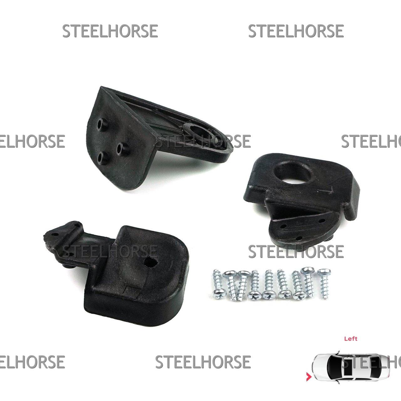 Кронштейн фары левой (к-кт) Fiat Doblo 2005-2009 51805935; 1361266080; 1353198080; 1356687089 EH-406011