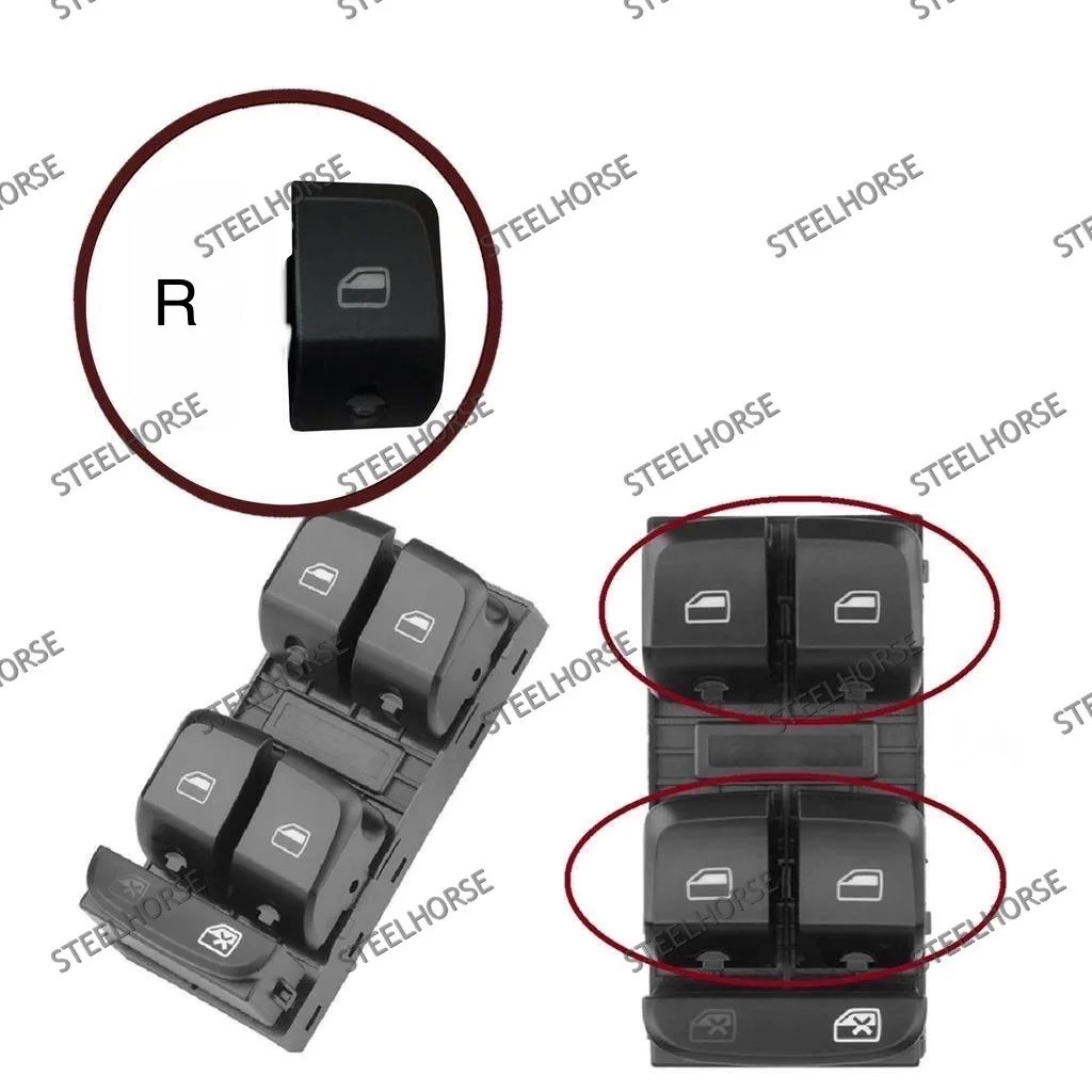 Крышка кнопки блока стеклоподъемников (правая) Audi A4 (B8); Q5 (8R); A5/S5 (8T) 8K0959851D; 8K0959851DV10 MH-9348