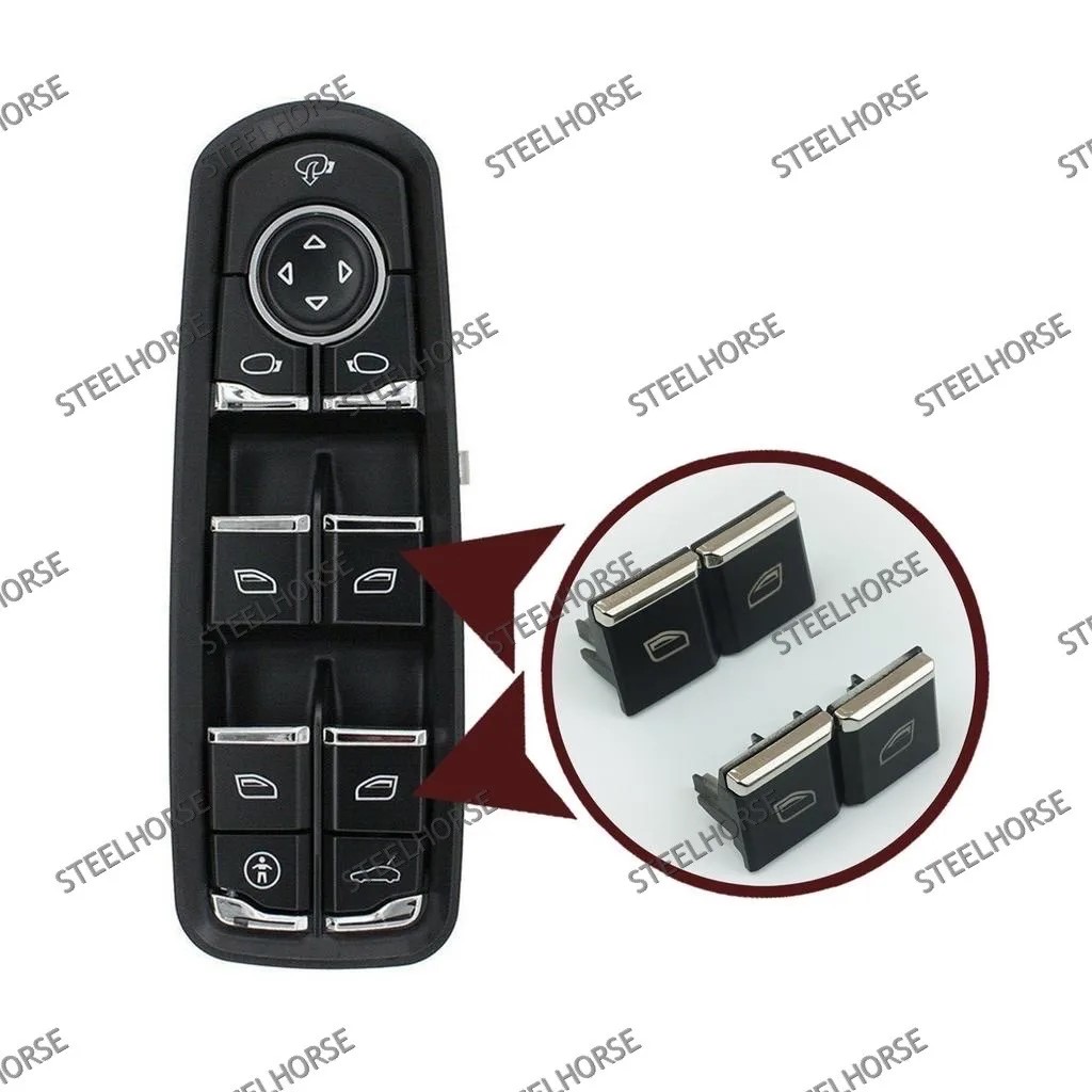 Крышка кнопки стеклоподъемника (к-кт 4шт) Porsche Cayenne 958; Panamera 970; Macan 7PP959858MDML; 7PP959858Q; 95861315620DML; 7PP959858AE  MH-9323