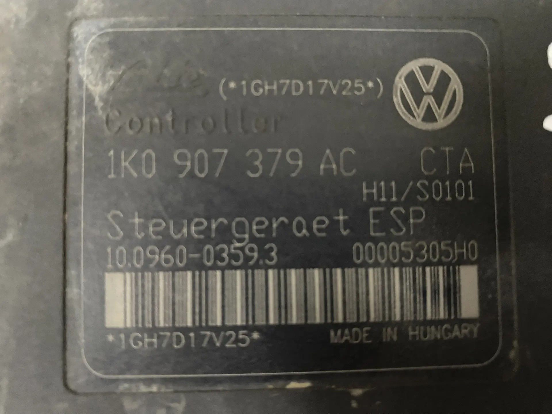 Блок ABS VW Touran; Golf 5; Octavia A5; A3; Toledo 1K0907379AC; 1K0614517AE; 1K0614517AEBEF 1K0907379AC